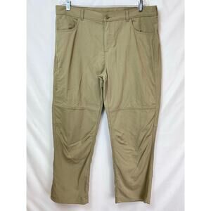 Eddie Bauer Men's Tan Chino Pull On Athleisure Hiking Pants 40x30
